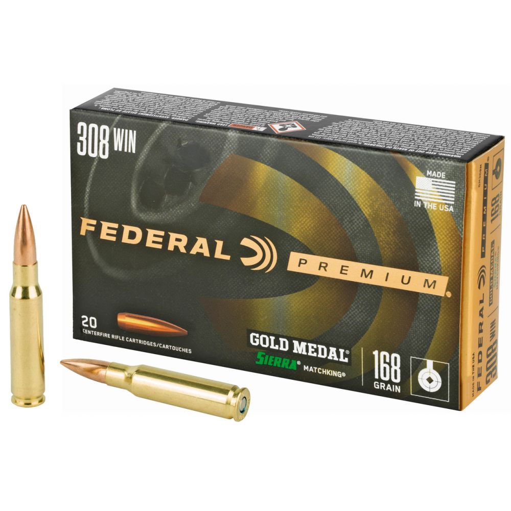 Federal Premium Gold Medal Match Sierra MatchKing BTHP .308 Win
